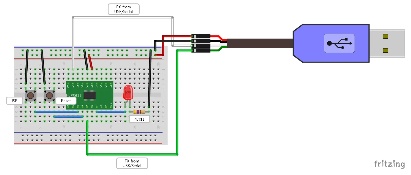 NXP LPC812 Board Schematic