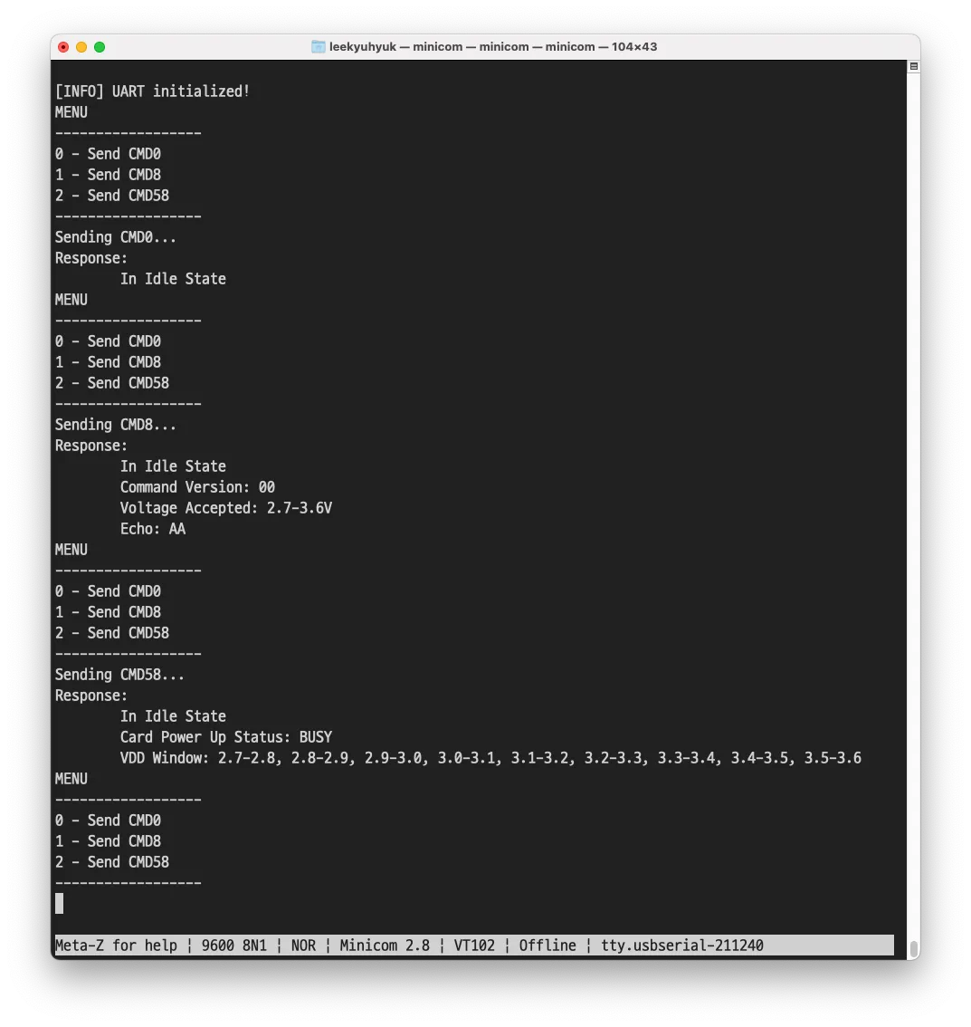 SDCard CLI